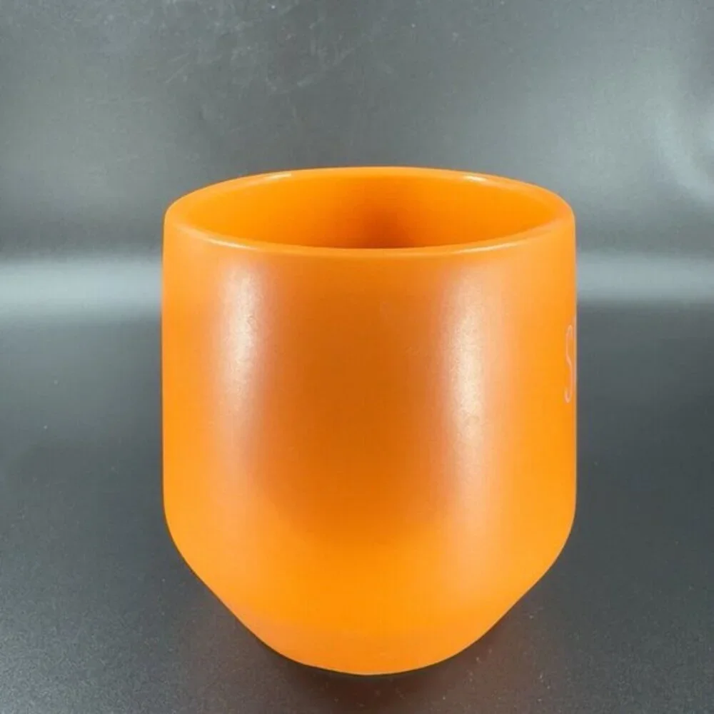 Ceramic‎ Coffee Mug Cup Stay Cozy Mug Cup Orange Glazed Drink ware Kitchenware